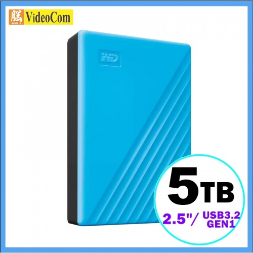 WD My Passport 5TB (藍色) WDBPKJ0050BBK - 2.5" USB3.2 GEN1 可攜式外置式硬碟 803WDBPKJ0050BBL-V02 WD My Passport 5TB (藍色) WDBPKJ0050BBK - 2.5" USB3.2 GEN1 可攜式外置式硬碟 803WDBPKJ0050BBL-V02